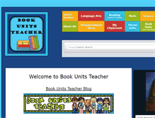 Tablet Screenshot of bookunitsteacher.com